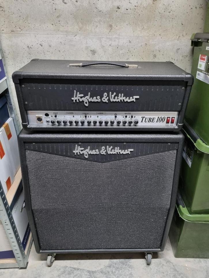 H&K Tube 100 head + cabinet, Muziek en Instrumenten, Versterkers | Bas en Gitaar, Zo goed als nieuw, Gitaar, 50 tot 100 watt, Ophalen