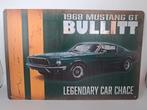 plaque métal de décoration ford mustang BULLITT, Ophalen of Verzenden, Nieuw