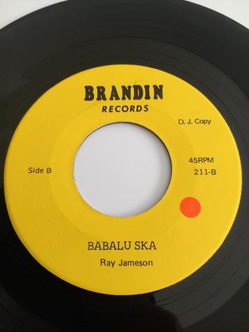 RAY JAMESON.  BABALU SKA - ROSEZ POPCORN 45T, Enlèvement ou Envoi, Comme neuf