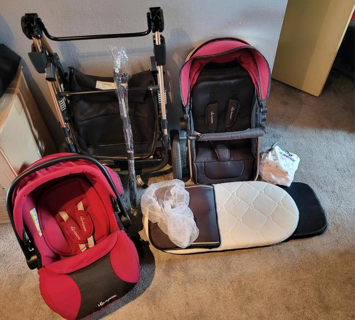 Mio amore 3-in-1 kinderwagenset, Kinderen en Baby's, Kinderwagens en Combinaties, Gebruikt, Luchtbanden, Ophalen