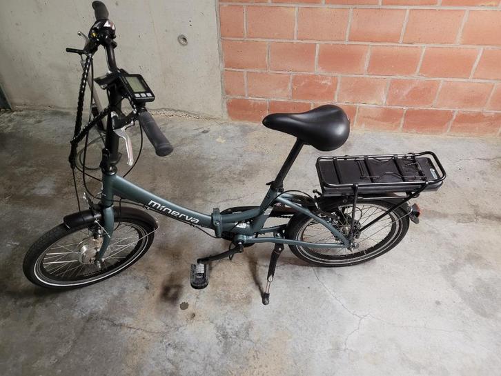 Minerva elektrische plooifiets, Fietsen en Brommers, Elektrische fietsen, Zo goed als nieuw, Overige merken, 47 tot 51 cm, 50 km per accu of meer