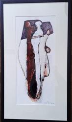 Ward Windhausen 1949 modern abstract acryl op papier, Ophalen
