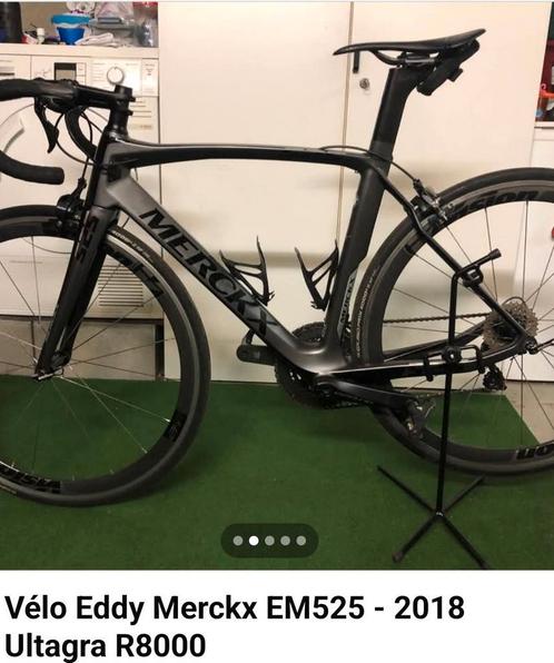 Coursfiets Merckx 525 Ultegra R2800, full carbone maat XS, Fietsen en Brommers, Fietsen | Racefietsen, Zo goed als nieuw, Carbon