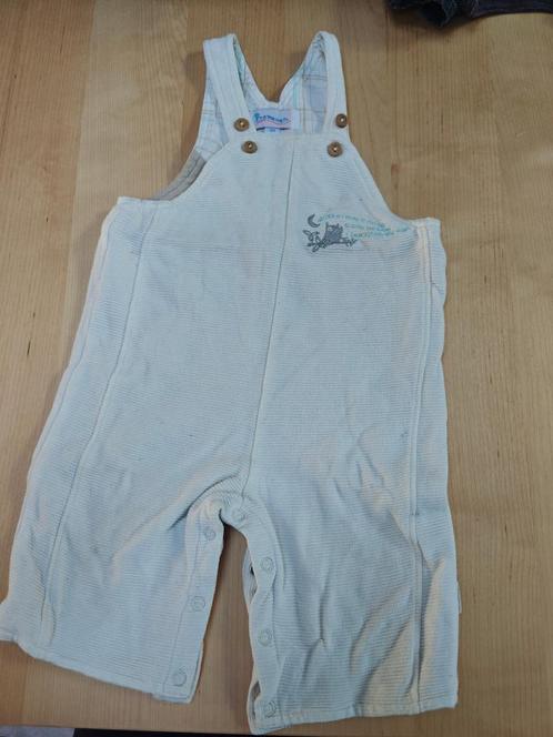 Wit geribbelde salopet maat 68, Kinderen en Baby's, Babykleding | Maat 68, Gebruikt, Jongetje of Meisje, Broekje, Ophalen of Verzenden