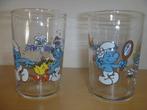 Smurfenglazen, Verzamelen, Glas en Drinkglazen, Ophalen, Gebruikt, Waterglas