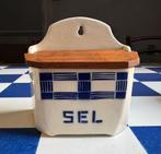 Zoutvat Art Deco met houten deksel - Badonviller, Antiquités & Art, Enlèvement ou Envoi