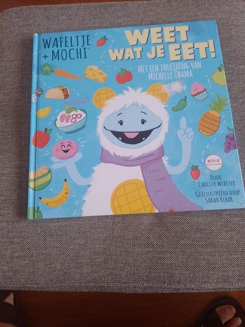 Christy Webster - Wafeltje + Mochi - Weet wat je eet!, Boeken, Prentenboeken en Plaatjesalbums, Gelezen, Prentenboek, Ophalen of Verzenden