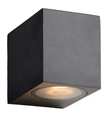Wand lamp - Modern - Rechthoekig - GU10 - zwart - IP44 beschikbaar voor biedingen