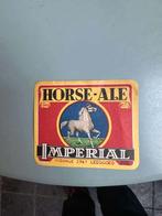 horse ale imperial label 1947, Collections, Marques de bière, Enlèvement ou Envoi, Comme neuf, Autres types, Autres marques
