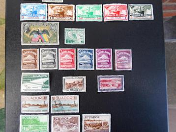 Equateur : lot de 25 timbres (période 1894-1960)