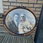 vintage foto met lijst brugge 1930, Antiek en Kunst, Ophalen of Verzenden