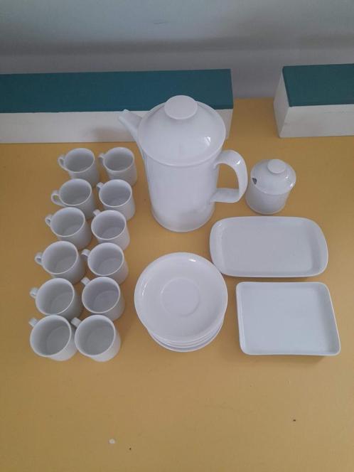 Mokka/ koffieservies Porselein Arzberg, Huis en Inrichting, Keuken | Servies, Zo goed als nieuw, Kop(pen) en/of Schotel(s), Effen