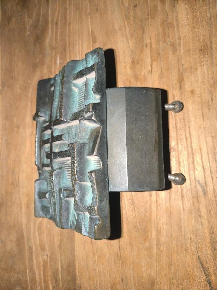 vintage bronzen buitendeur-trekker, Antiek en Kunst, Curiosa en Brocante, Ophalen