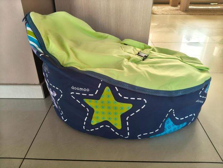 Domoo zitzak, Huis en Inrichting, Zitzakken, Gebruikt, Zitzak, Blauw, Ophalen