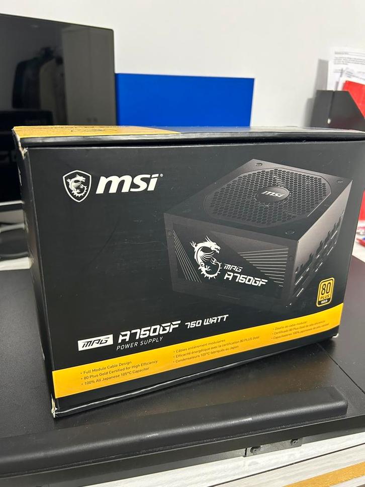 MSI MPG-A750GF 750W, Computers en Software, Pc- en Netwerkkabels, Nieuw, Ophalen of Verzenden