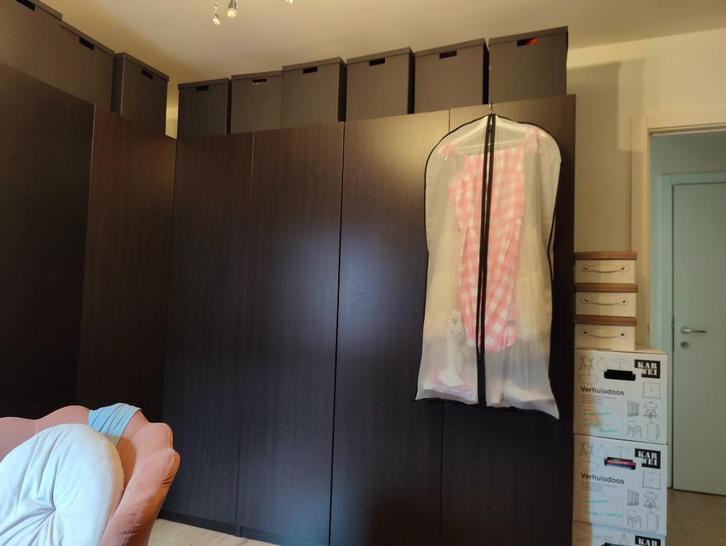 PAX /FORSAND modulaire kasten met deuren (Zwart), Huis en Inrichting, Kasten | Kleerkasten, Gebruikt, 200 cm of meer, 100 tot 150 cm