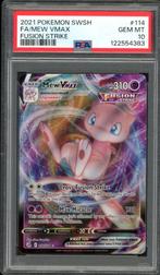 Mew VMAX PSA 10 - 114/264 - Sword & Shield - Fusion Strike, Hobby en Vrije tijd, Verzamelkaartspellen | Pokémon, Ophalen of Verzenden