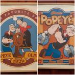 2 posters Popeye Olive encadrés, Collections, Cinéma et TV, Avec cadre, Utilisé, Enlèvement ou Envoi