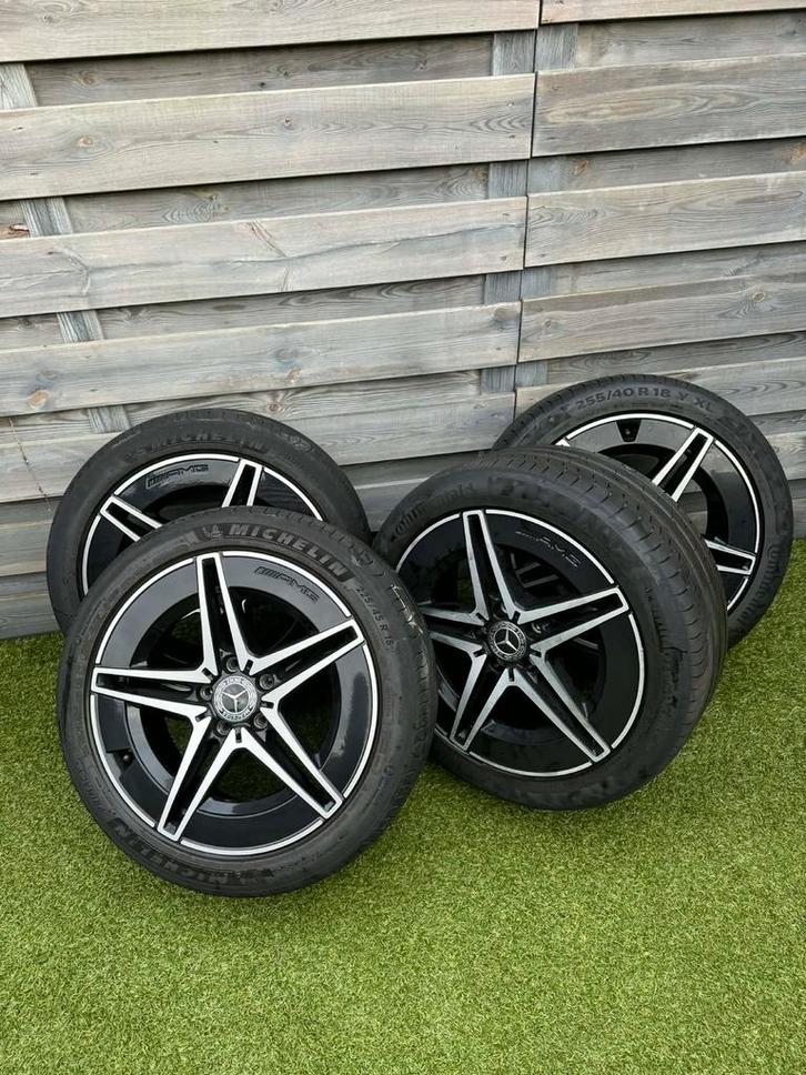 Jantes Mercedes AMG, Autos : Pièces & Accessoires, Pneus & Jantes, Pneus et Jantes, Pneus été, 18 pouces, 255 mm, Véhicule de tourisme