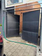 Zware poort met kader, Ophalen, Gebruikt, 150 tot 200 cm, IJzer