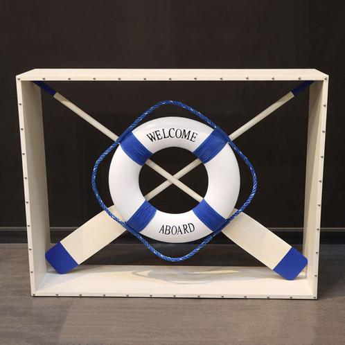Nautical Console – Reddingsboei Hoogte 94 cm, Verzamelen, Scheepvaart, Nieuw, Ophalen