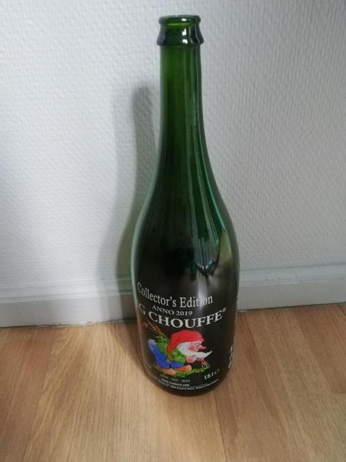gratuit bouteille 1,5 litre vide La Chouffe collector's 2019, Collections, Marques de bière, Enlèvement ou Envoi