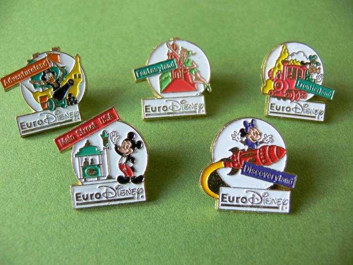 5 pins pin's pin badge euro disney eurodisney mickey mouse, Verzamelen, Speldjes, Pins en Buttons, Nieuw, Speldje of Pin, Merk