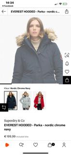 Parka jas superdry maat L winterjas, Ophalen, Maat 42/44 (L)