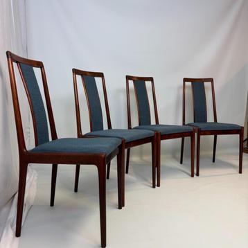 Mid-century moderne eetkamerstoelen van Lübke Möbel beschikbaar voor biedingen