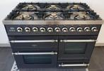🍀 Poêle Boretti de luxe 100 cm en acier inoxydable anthraci, Electroménager, Cuisinières, Comme neuf, 5 zones de cuisson ou plus
