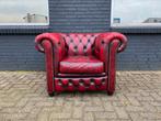 Prachtige Chesterfield zetel oxblood rood, Enlèvement ou Envoi