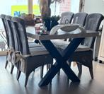 8 mooie rotan stoelen Bristol met ecru kussens kwaliteit !, Huis en Inrichting, Ophalen, Zo goed als nieuw