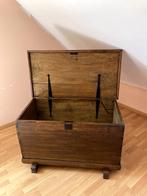 Massief houten koffer, Antiek en Kunst, Antiek | Meubels | Kasten, Ophalen