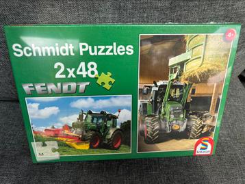 Fendt landbouw puzzel 2x 48st schmidt beschikbaar voor biedingen