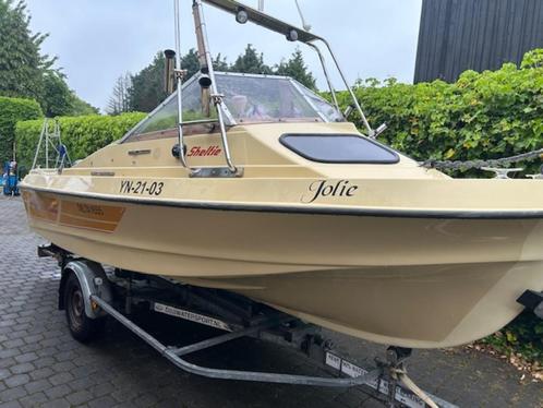 Boot Shetland Shelty, Watersport en Boten, Vis- en Consoleboten, Gebruikt, 30 tot 50 pk, 3 tot 6 meter, Benzine, Buitenboordmotor