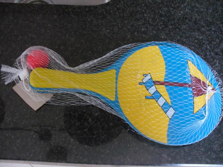 Beachball  houten setje    NIEUW, Sport en Fitness, Tafeltennis, Ophalen