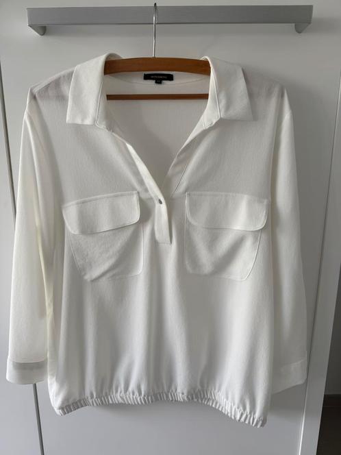 Witte sportieve bloes  - MORE & MORE - maat 42 à 44 - NIEUW, Kleding | Dames, Blouses en Tunieken, Nieuw, Maat 42/44 (L), Ophalen of Verzenden
