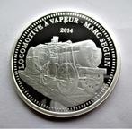 Republique du congo 1000 francs 2014 marc seguin, Postzegels en Munten, Verzenden, Zilver