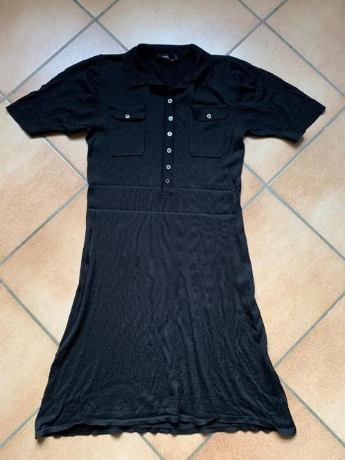 Georges Reich zwarte gebreide jurk met korte mouwen maat 2, Kleding | Dames, Jurken, Gedragen, Maat 38/40 (M), Zwart, Boven de knie
