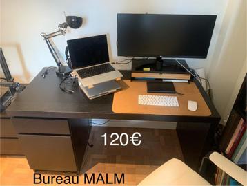 MALM Ikea-bureau, Huis en Inrichting, Bureaus, Ophalen, Gebruikt, Bureau