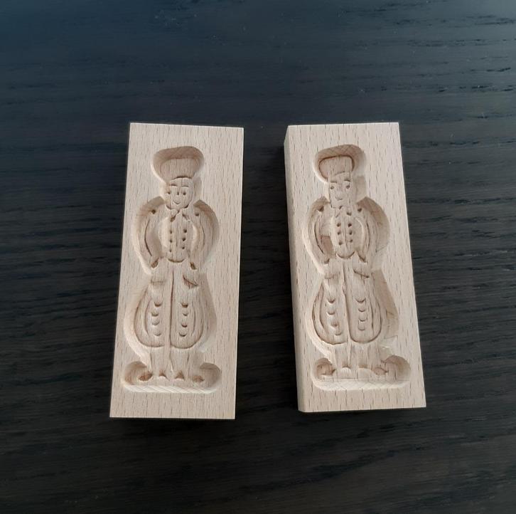 Speculaasplank: vorm Piet (ca 10.5 x 4 cm) - 2 stuks, Huis en Inrichting, Keuken | Servies, Nieuw, Ophalen of Verzenden