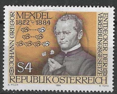Oostenrijk 1984 - Yvert 1592 - Gregor Johann Mendel (ST), Timbres & Monnaies, Timbres | Europe | Autriche, Affranchi, Envoi