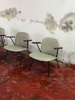 set van 4 Wim Rietveld  stoelen - Gespen / Kembo, Metaal, Vier, Gebruikt, Zwart
