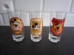 3 verschillende vintage Disney glazen - Mickey Mouse, Verzamelen, Ophalen of Verzenden, Zo goed als nieuw, Frisdrankglas