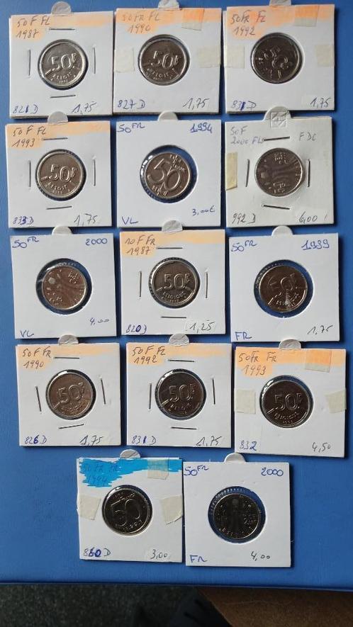 Belgique 50 Francs 1987-2000, Postzegels en Munten, Munten | België, Losse munt, Overig, Ophalen of Verzenden