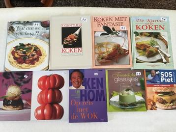 20 kookboeken aan 5 euro per boek