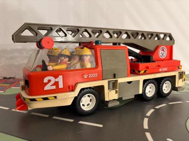 Playmobil 3525 – Vintage brandweer ladderwagen, Kinderen en Baby's, Speelgoed | Playmobil, Gebruikt, Complete set, Ophalen