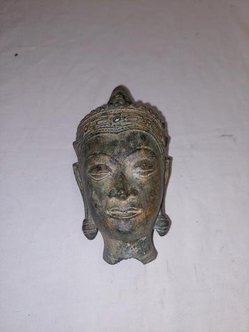 Bouddha tête bronze  ancien Asie  beschikbaar voor biedingen