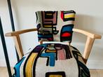 Chaise vintage avec nouveau tissu Pierre Frey, Enlèvement, Comme neuf, Bois