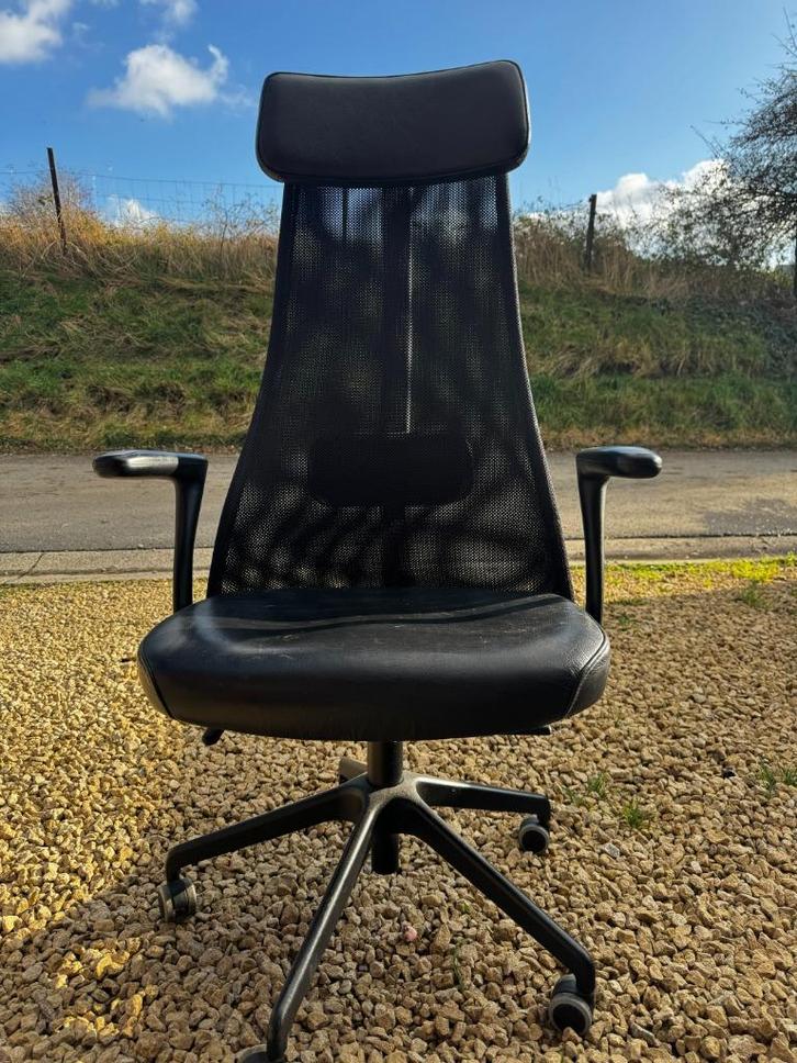 Chaise de bureau JÄRVFJÄLLET, Huis en Inrichting, Bureaustoelen, Zo goed als nieuw, Bureaustoel, Zwart, Ergonomisch, Ophalen